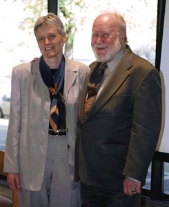 Antje Jackelén and Philip Hefner; photo credit: Terri Nielsen